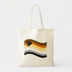 Bolso De Tela Bandera ondulada de orgullo de oso