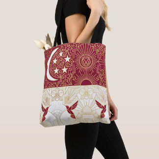 Bolso De Tela Bandera patrimonio Art Deco | Nombre personalizado