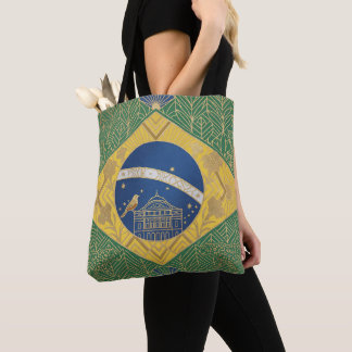 Bolso De Tela Bandera patrimonio Art Deco | Nombre personalizado