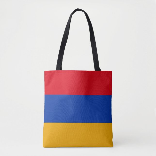 Bolso De Tela Bandera patriótica armenia (Anverso)