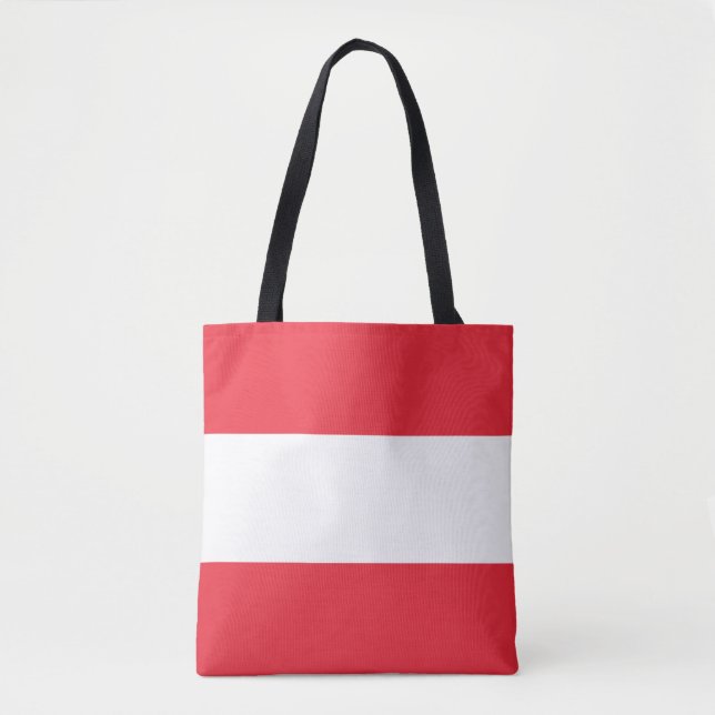 Bolso De Tela Bandera patriótica austríaca (Anverso)