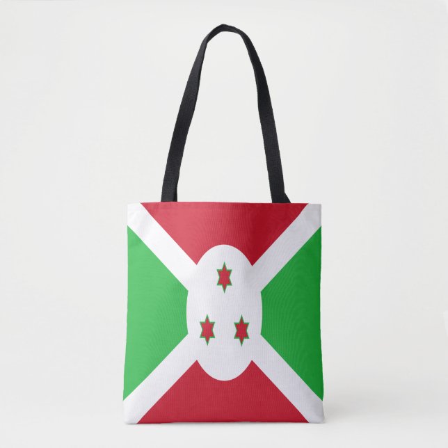 Bolso De Tela Bandera patriótica burundesa (Anverso)