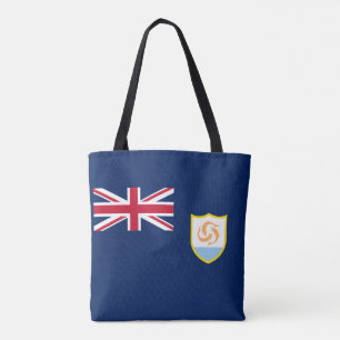 Bolso De Tela Bandera patriótica de Anguilla
