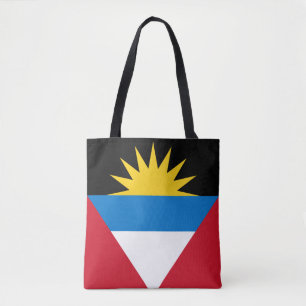 Bolso De Tela Bandera Patriótica de Antigua y Barbuda