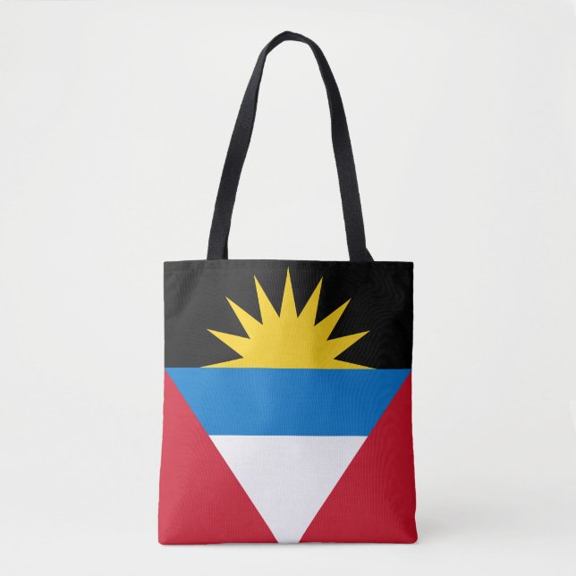 Bolso De Tela Bandera Patriótica de Antigua y Barbuda (Anverso)