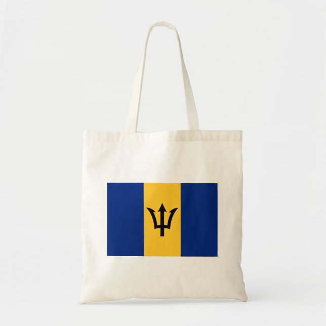 Bolso De Tela Bandera Patriótica de Barbados (Frente)