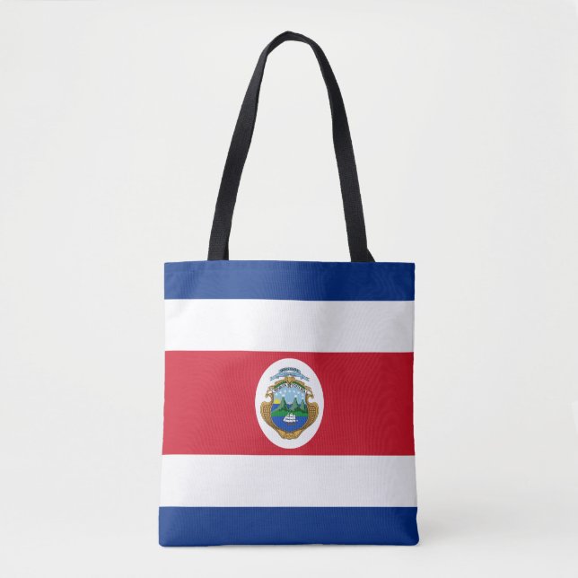 Bolso De Tela Bandera Patriótica de Costa Rica (Anverso)