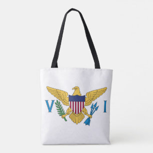 Bolso De Tela Bandera patriótica de las Islas Vírgenes Americana