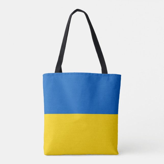 Bolso De Tela Bandera patriótica de Ucrania (Reverso)