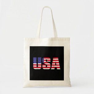 Bolso De Tela Bandera Patriótica Estadounidense Para Hombres Niñ