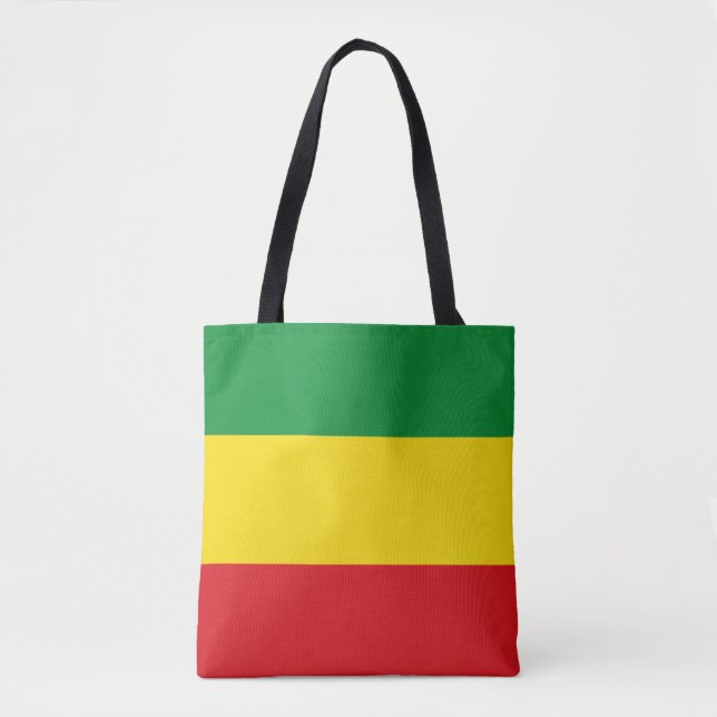 Bolso De Tela Bandera rastafariana rasta etíope (Anverso)