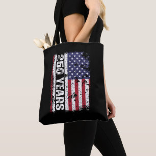 Bolso De Tela Bandera Retro América 250 Años Aniversario 250º