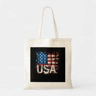 Bolso De Tela Bandera Retro Americana USA 4 de julio