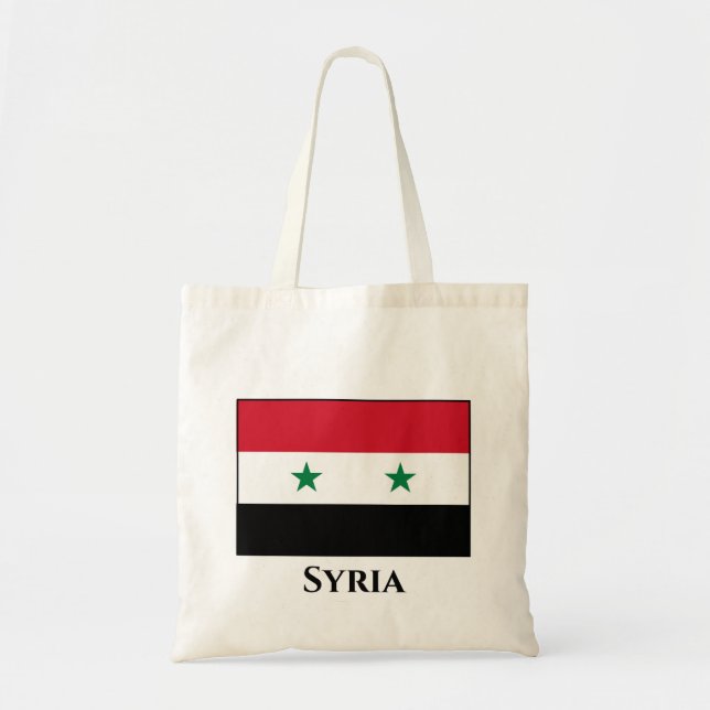 Bolso De Tela Bandera siria (siria) (Frente)