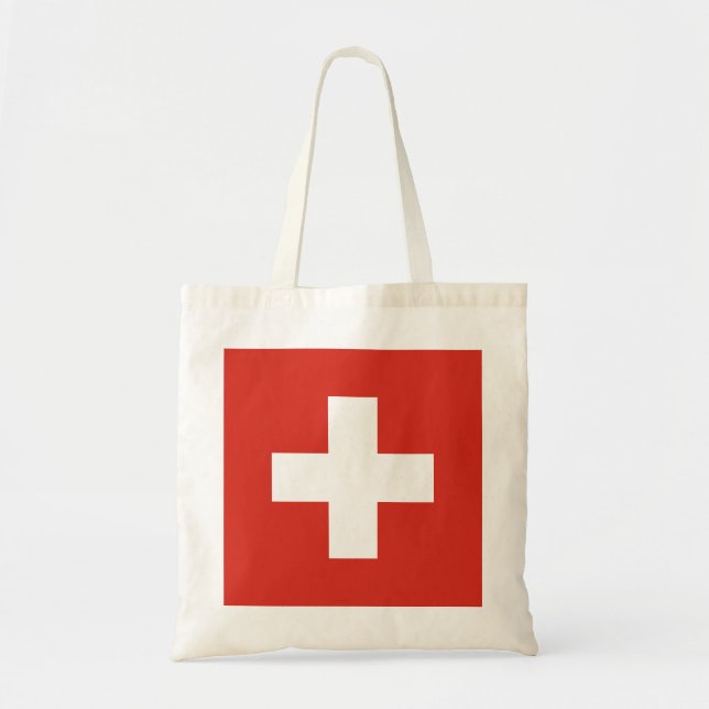Bolso De Tela Bandera suiza (Frente)