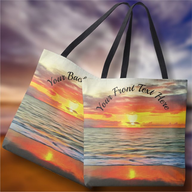 Bolso De Tela Banderas Bay Sunset 1738 (Subido por el creador)