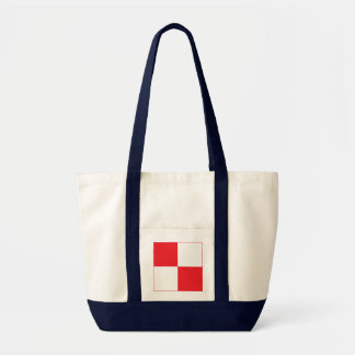 Bolso De Tela Banderas de alfabeto internacional U