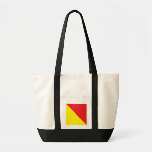 Bolso De Tela Banderas de alfabeto internacionales O