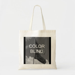 Bolso De Tela Banderas de escala de grises ciegas de color