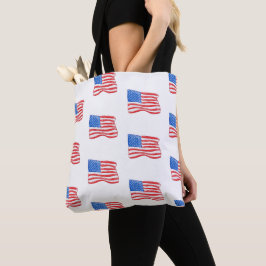 Bolso De Tela Banderas de Estados Unidos