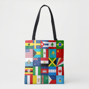 Bolso De Tela Banderas De Guay De La Moda Mundial
