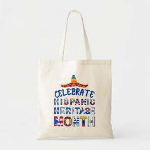 Bolso De Tela Banderas del mes de la HISPANIA de celebración pat