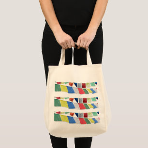 Bolso De Tela Banderas tibetanas del rezo