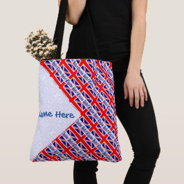 Bolso De Tela Bandolera personalizada con baldosas de la bandera