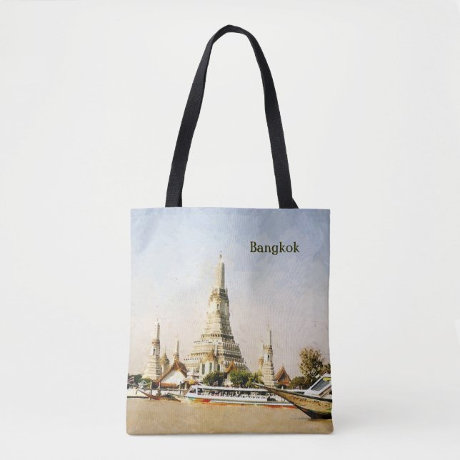 Bolso De Tela Bangkok, Tailandia (Anverso)