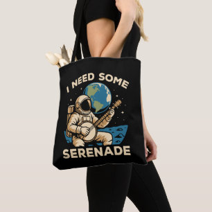 Bolso De Tela Banjo astronauta Serenade Sonido cósmico