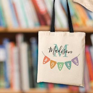 Bolso De Tela Banner de Bungalows de monogramas