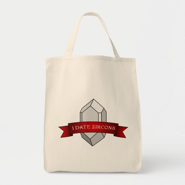 Bolso De Tela Banner De Zircons De Fecha - Geología (Frente)