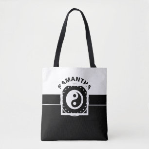 Bolso De Tela Banner negro y Rectángulo negro + tus ideas