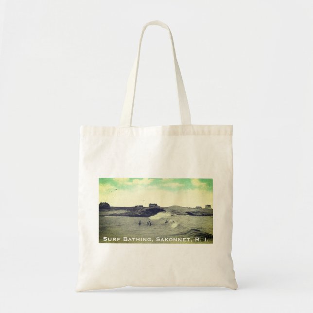 Bolso De Tela Baño de surf, Warren's Point Beach, Little Compton (Frente)