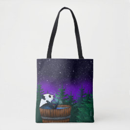 Bolso De Tela Baño Panda Bear