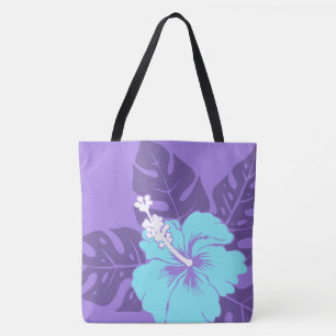 Bolso De Tela Banzai Beach Hawaiian Hibiscus Reversible Beach Ba