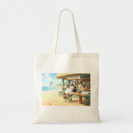 Bolso De Tela Bar de playa del pingüino