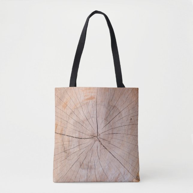 Bolso De Tela Baraja de madera marrón (Anverso)