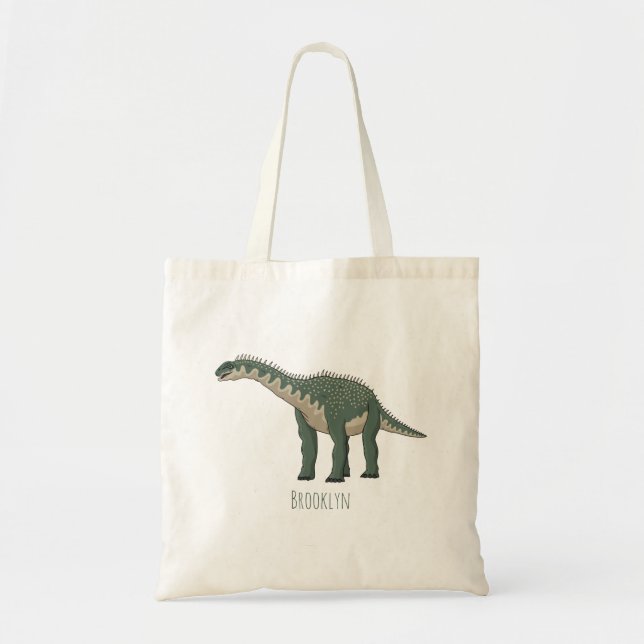 Bolso De Tela Barapasaurus cartoon illustration (Frente)