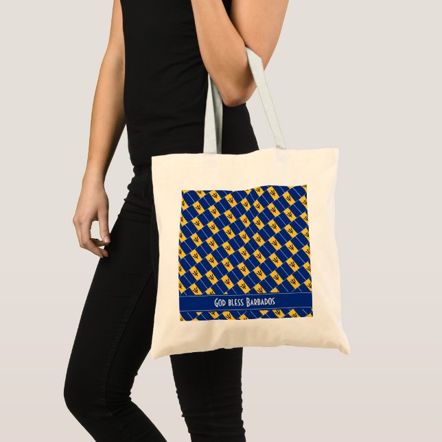 Bolso De Tela BARBADOS FLAG Dios bendiga el carnaval personaliza (Anverso (producto))