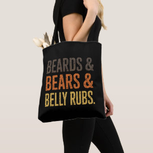Bolso De Tela Barbas Osos Rociar Vientres Aliado del Orgullo Gay