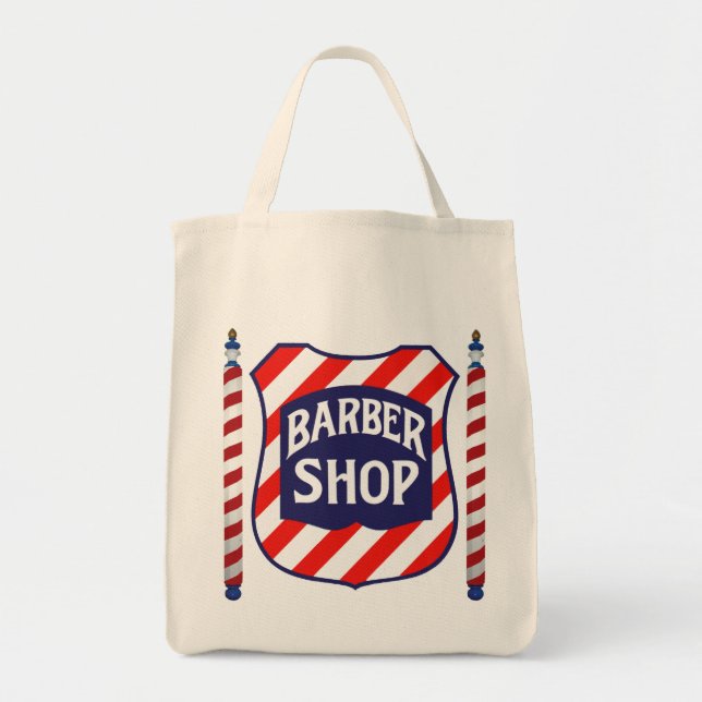 Bolso De Tela Barbershop (Frente)