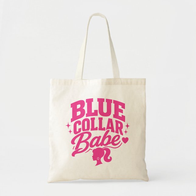 Bolso De Tela Barbie Babe de Cuello Azul (Frente)