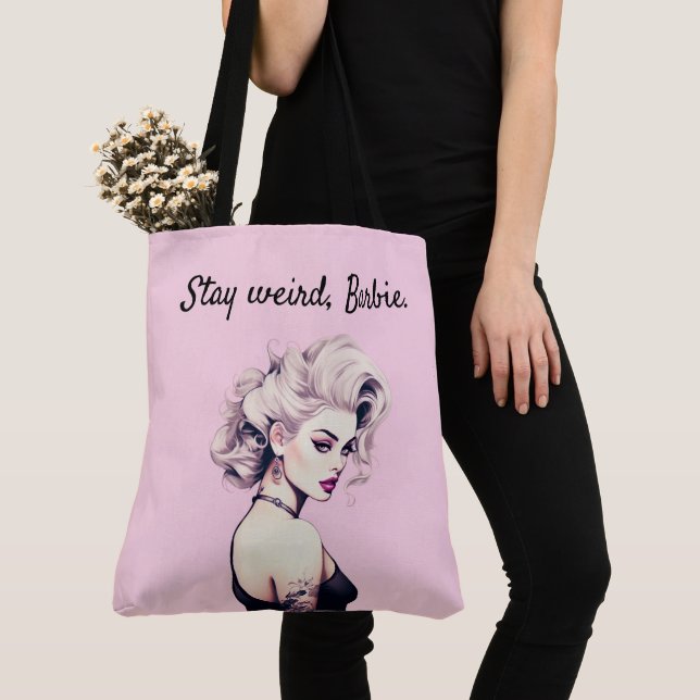 Bolso De Tela Barbie inspirada (Detalle)