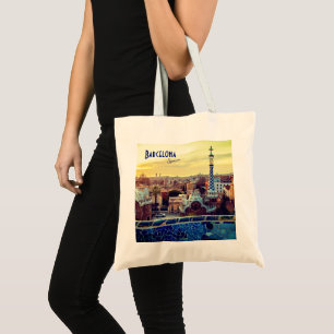 Bolso De Tela Barcelona, España - Gaviota de Parque