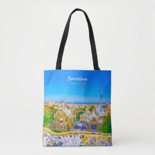 Bolso De Tela Barcelona, España - Parque Güell Mosaico Gaudí