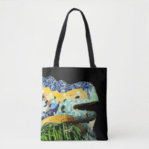 Bolso De Tela Barcelona, Gaudí - Lizard, España