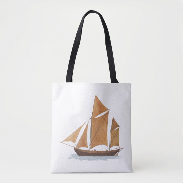 Bolso De Tela Barco (Anverso)