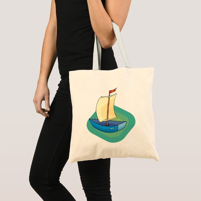 Bolso De Tela Barco azul (Subido por el creador)