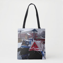 Bolso De Tela Barco azul y rojo